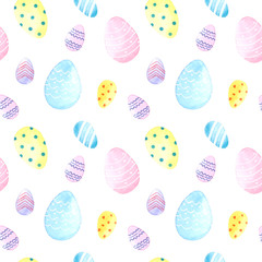 Eggs, Watercolor Easter Paper, Digital Seamless Pattern, Watercolor Pattern, Scrapbooking Design, Digital Paper, Eggs Paper, Watercolor Eggs