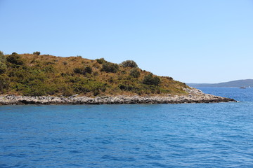 Fototapeta na wymiar Landscapes of islands in Croatia
