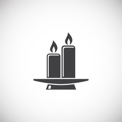 Yoga related icon on background for graphic and web design. Creative illustration concept symbol for web or mobile app