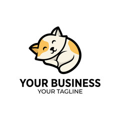 Dog or Cat Logo design template for pets shop