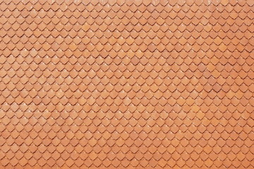 Orange roof  tiles on the texture background