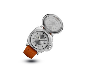 brown leather watch for men