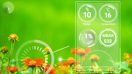 Smart digital agriculture technology by futuristic sensor data collection management by artificial...