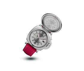 red leather watch for men