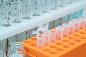 Plastic and glass tubes for blood test