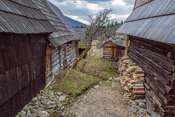 Abandoned settlement Podsip, Slovakia