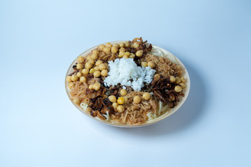 Egyptian koshari food