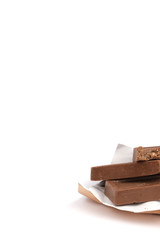 Chocolate, chocolates on a white background