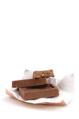 Chocolate, chocolates on a white background