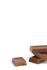 Chocolate, chocolates on a white background