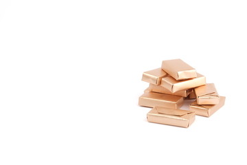 Chocolate, chocolates on a white background