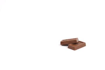 Chocolate, chocolates on a white background