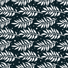 seamless abstract leaves