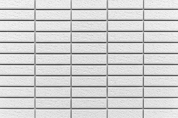 Brick fence painted white texture and seamless background