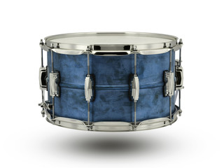 blue drum isolated on white