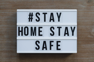 Lightbox # stay home stay safe