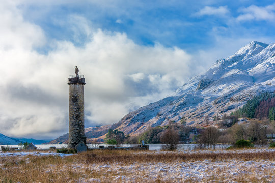 Glenfinnan Memorial, Lochaber, Scotland. United Kingdom