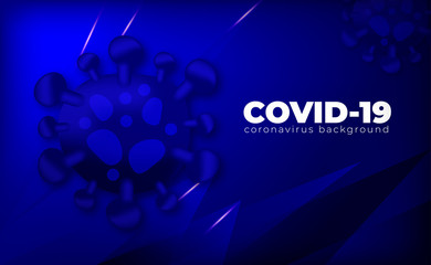 Covid-19 coronavirus background abstract