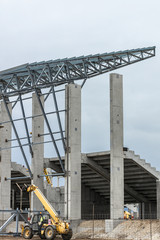 Construction process of a new football stadion