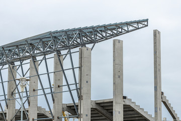 Construction process of a new football stadion