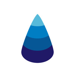 Fototapeta premium Droplet icon design, blue water drop symbol, sweat vector illustration