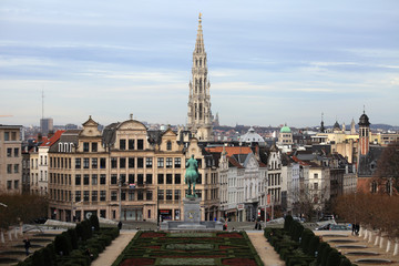 Fototapeta na wymiar view of Christmas Brussels, Belgium