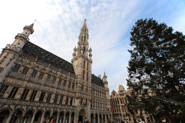 Fototapeta premium view of Christmas Brussels, Belgium