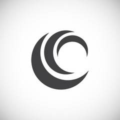 Wave related icon on background for graphic and web design. Creative illustration concept symbol for web or mobile app