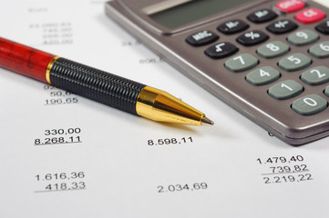 finance and economy with strategy and calculation