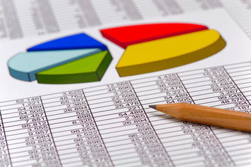 finance and economy with strategy and calculation