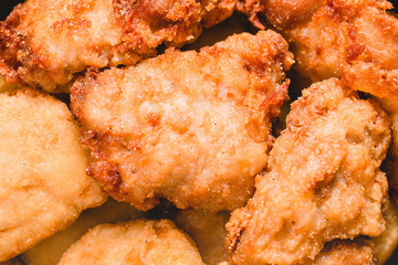 fried chicken southern style with potato and drink menu