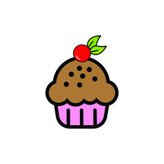 Cake illustration vector simple design