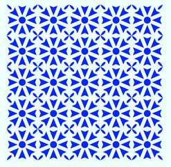 Vector tiles patterns. Flourish backgrounds with blue flourish elements. Arabic decorative design for floor or wall. ornament. oriental illustration. - Vector