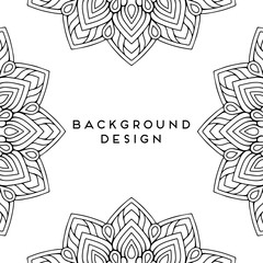 luxury ornamental mandala design background