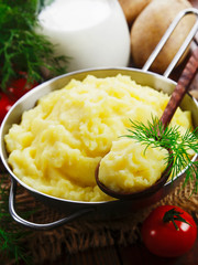 Mashed potato with milk