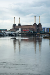 Old building of a thermal power plant