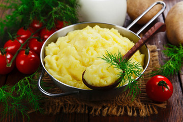 Mashed potato with milk