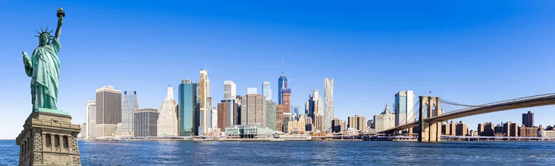 Foto op Plexiglas Panorama lower manhattan New York © vichie81