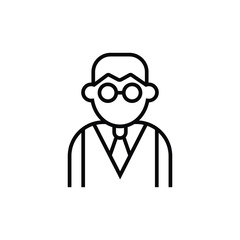 Avatar businessman with glasses