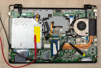 Computer hardware repair with screwdriver