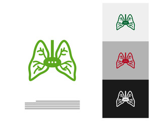 Lungs Consult Logo Template Design Vector, Emblem, Design Concept, Creative Symbol, Icon