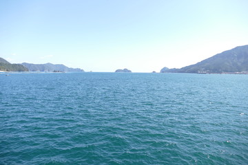 Fototapeta premium 三重県 尾鷲港からの景色