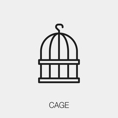 cage icon vector sign symbol