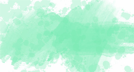 Green watercolor background for your design, watercolor background concept, vector.