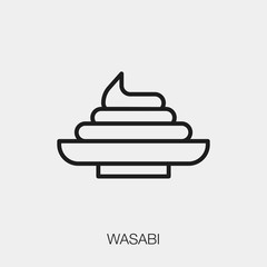 wasabi icon vector sign symbol