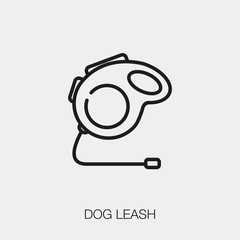 Obraz premium dog leash icon vector sign symbol