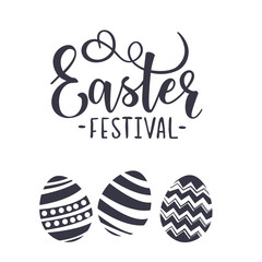 Cute lettering for Easter festival