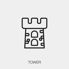 tower icon vector sign symbol