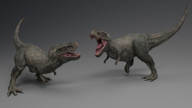 3D rendering of Dinosaur , isolated on white background, 3d render
