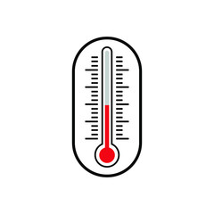 thermometer hot vector illustration